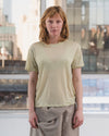 BASERANGE Classic Bamboo Fiber and Cotton Loose T-Shirt Collection Crew Neck Bottoming Shirt French BAS-TTLO-BL-AU25-PIER GREEN (TOLO-BL-000 TTLO)